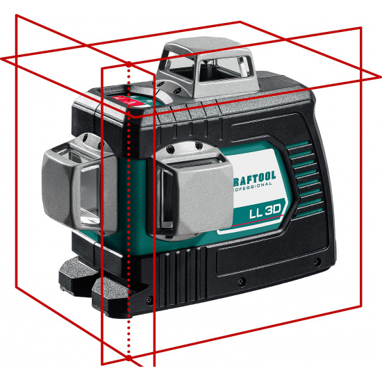 Большое фото товара - KRAFTOOL LL 3D, лазерный нивелир (34640), 000001060. Вариант №1